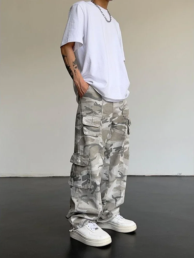 Mens Fashion Cargo Pants - Men's Cargo Pants Camo Camouflage Male