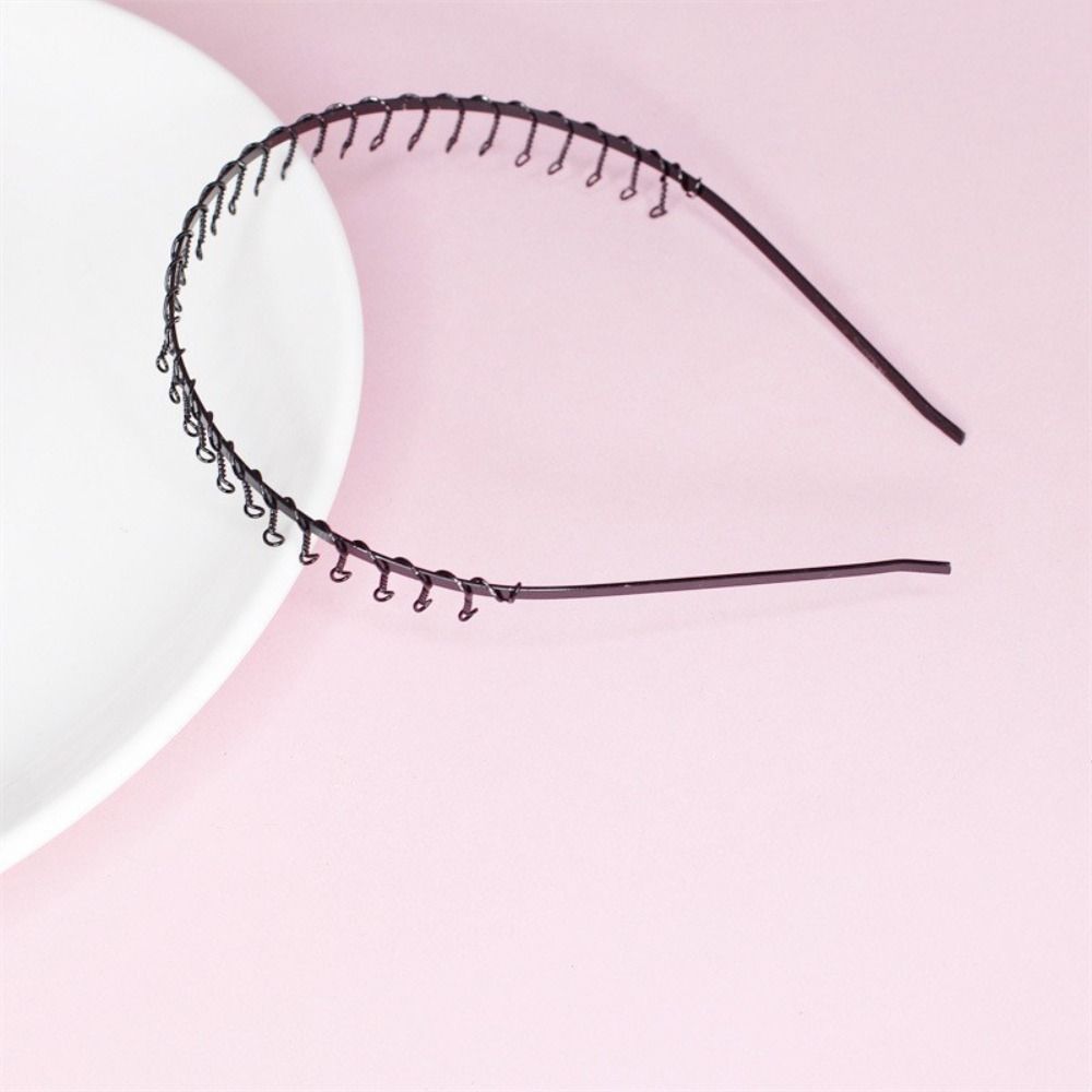 Men Fashion Hair Style - Cross Wave Shape Headband Spring Shape