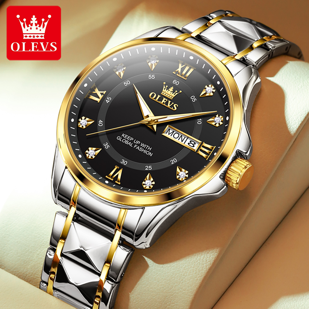 Men'S Fashion Magazine - OLEVS 2906 Quartz Wristwatch for Men