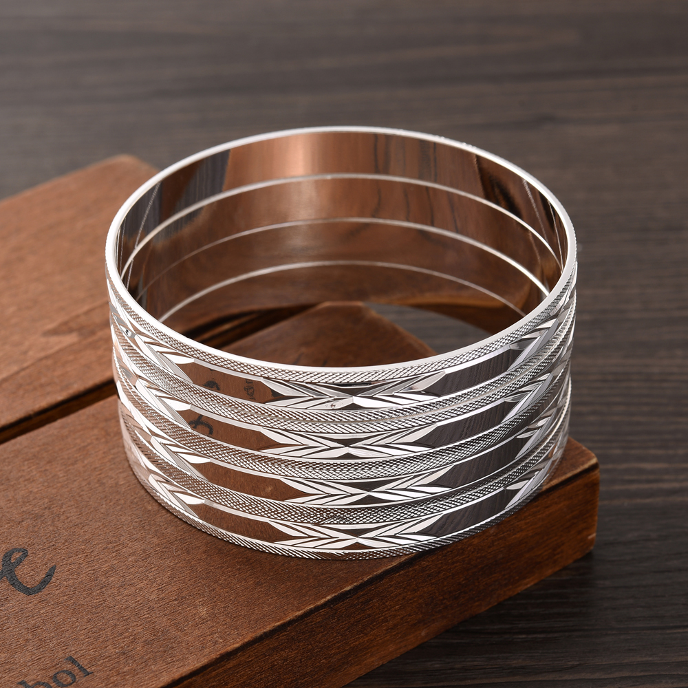 Dubai Men'S Fashion - 65MM Silver Plated New Wedding Girl