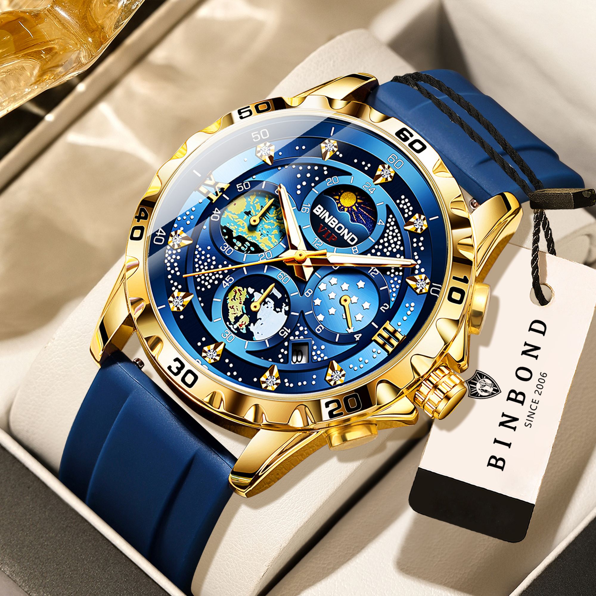 Men'S Fashion Magazine - BINBOND Luxury quartz watches for men