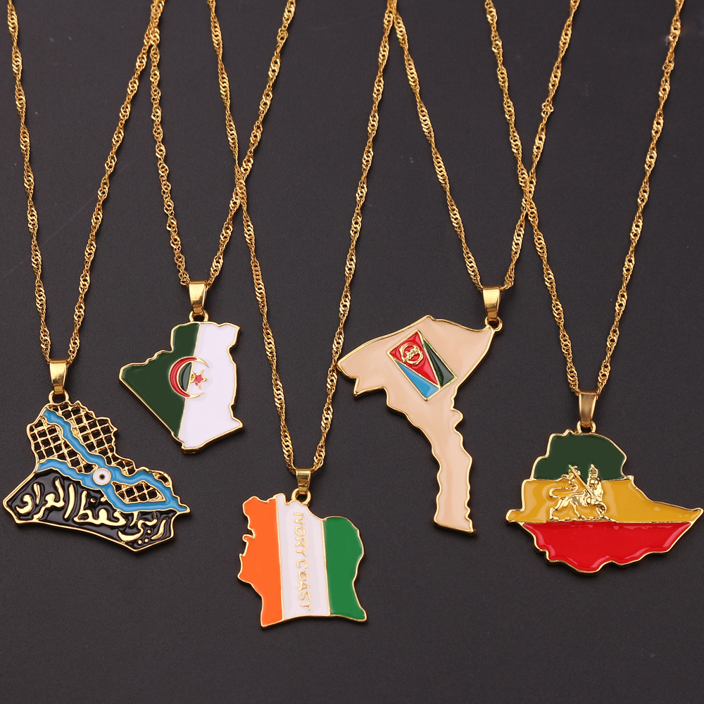 Men'S Fashion Jewelry - Fashion Trend World Map Necklace Creative
