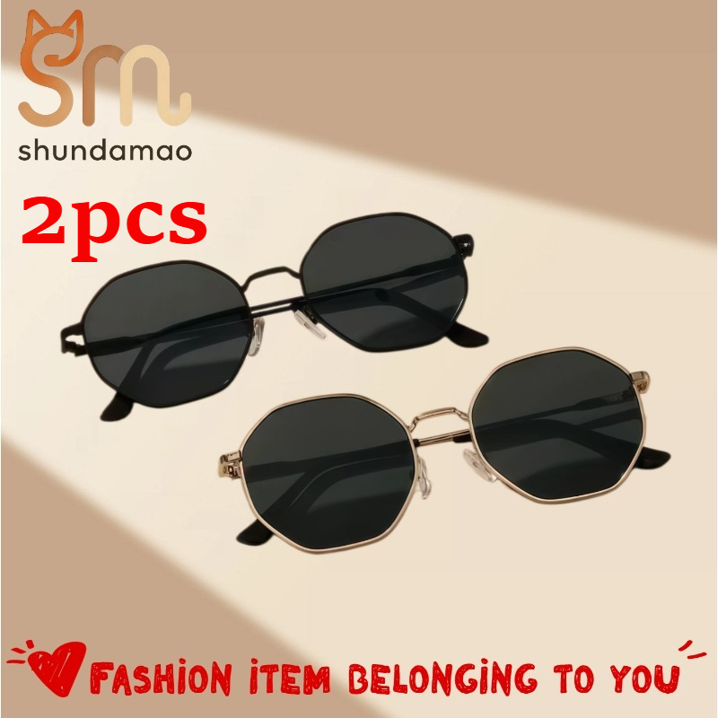 Men'S Fashion Online - 2PCS Vintage Small Round Metal Frame