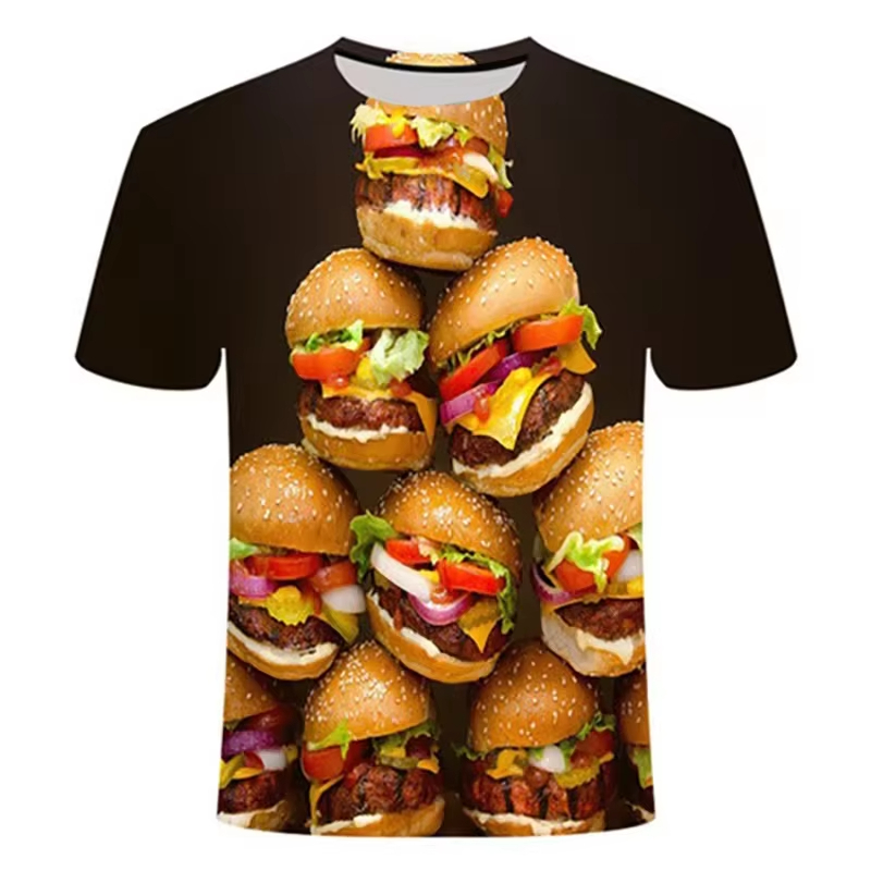 Funny Food 3D Printed T-Shirt  - Men'S Fashion Hamburg recensione e prezzo