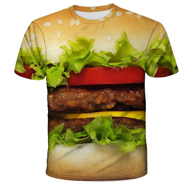 Funny Food 3D Printed T-Shirt  - Men'S Fashion Hamburg recensione e prezzo