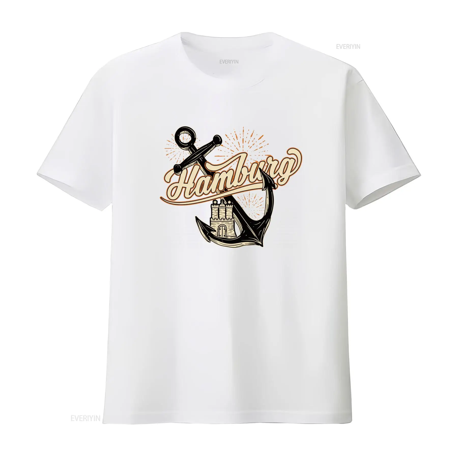Mens Hamburg Anchor Print T Sh - Men'S Fashion Hamburg recensione e prezzo