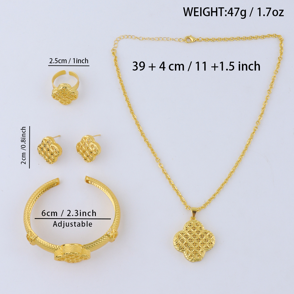 Dubai Gold Plated Earrings Nec - Dubai Men'S Fashion recensione e prezzo