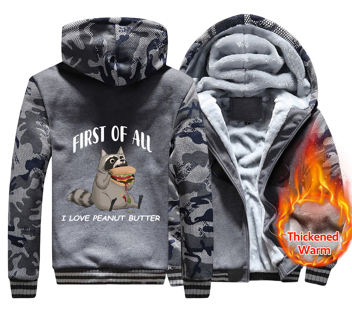Raccoons Like To Eat Hamburger - Men'S Fashion Hamburg recensione e prezzo