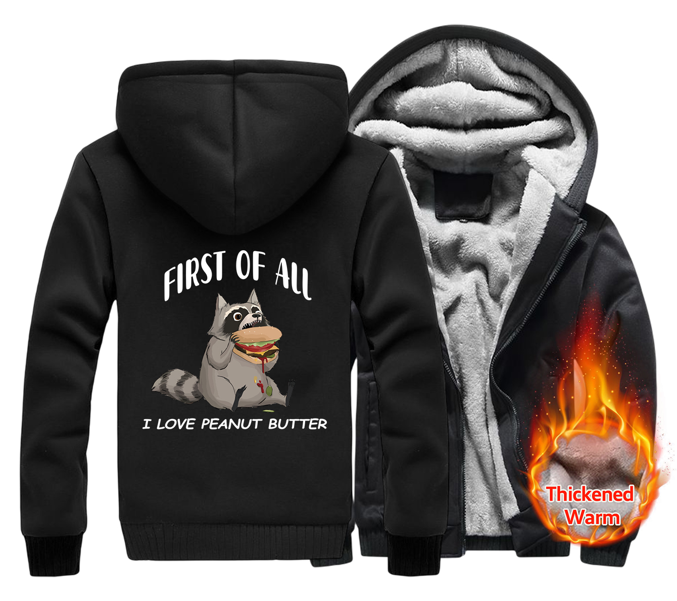 Raccoons Like To Eat Hamburger - Men'S Fashion Hamburg recensione e prezzo