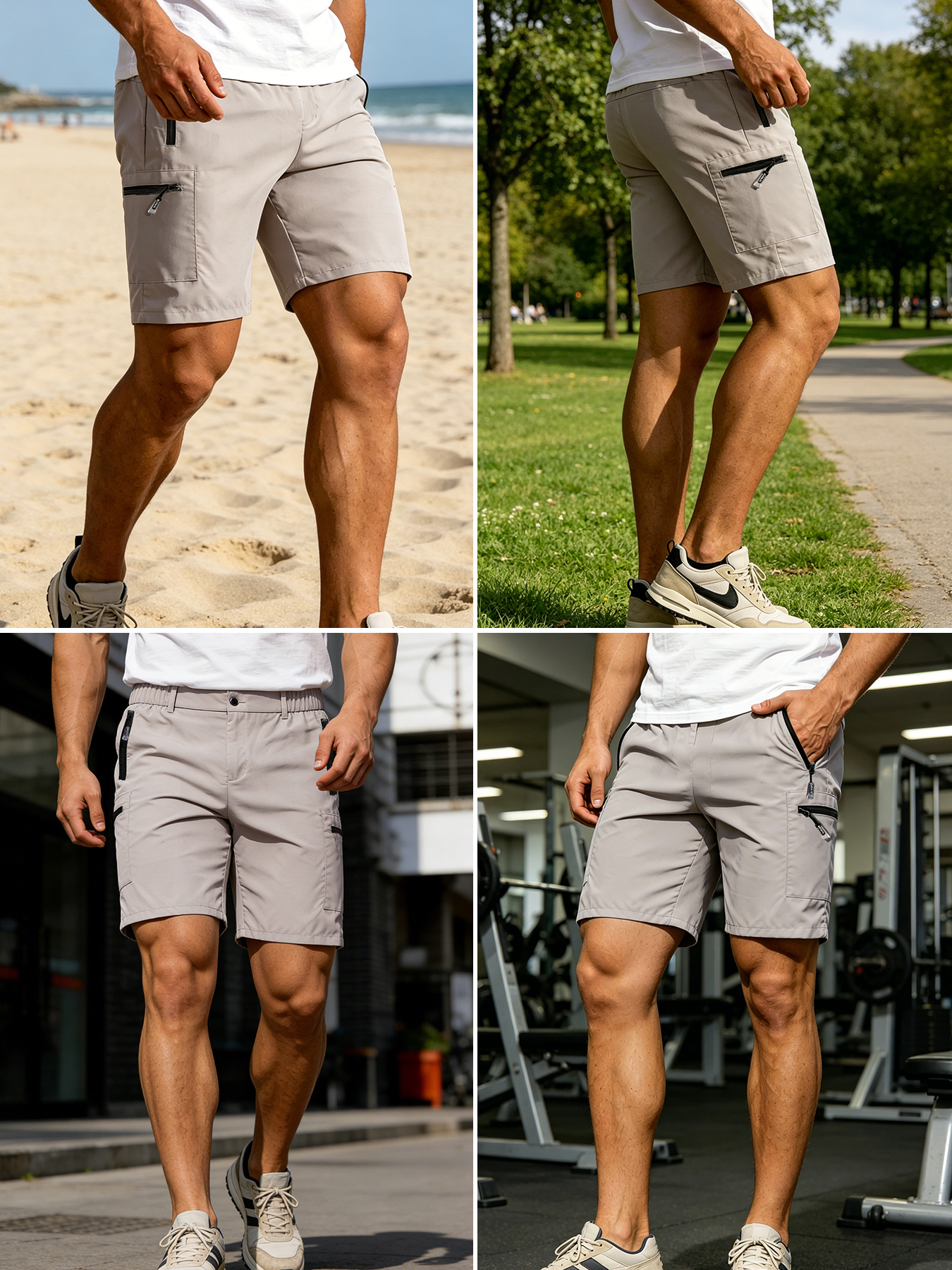 Men's Short Cargo Shorts Multi - Mens Fashion Cargo Pants recensione e prezzo
