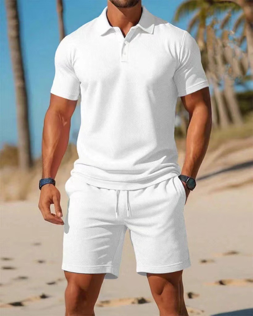 Men's polo shirt set  Summer n - Men'S Fashion Color recensione e prezzo