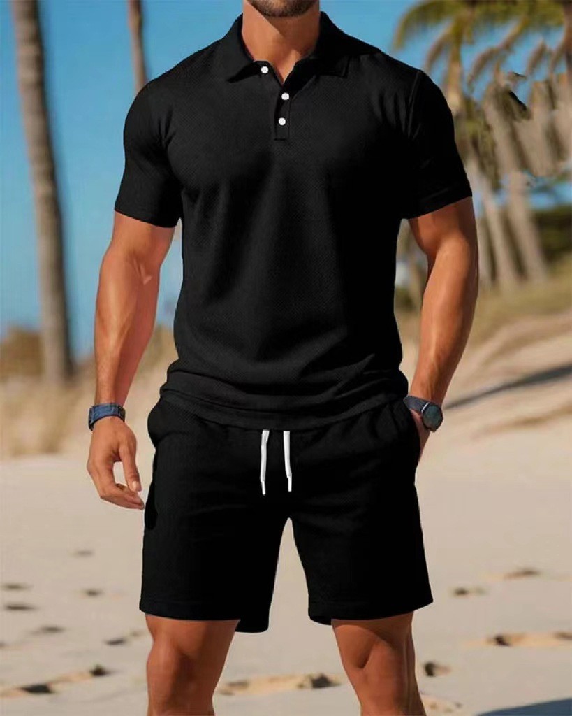 Men's polo shirt set  Summer n - Men'S Fashion Color recensione e prezzo