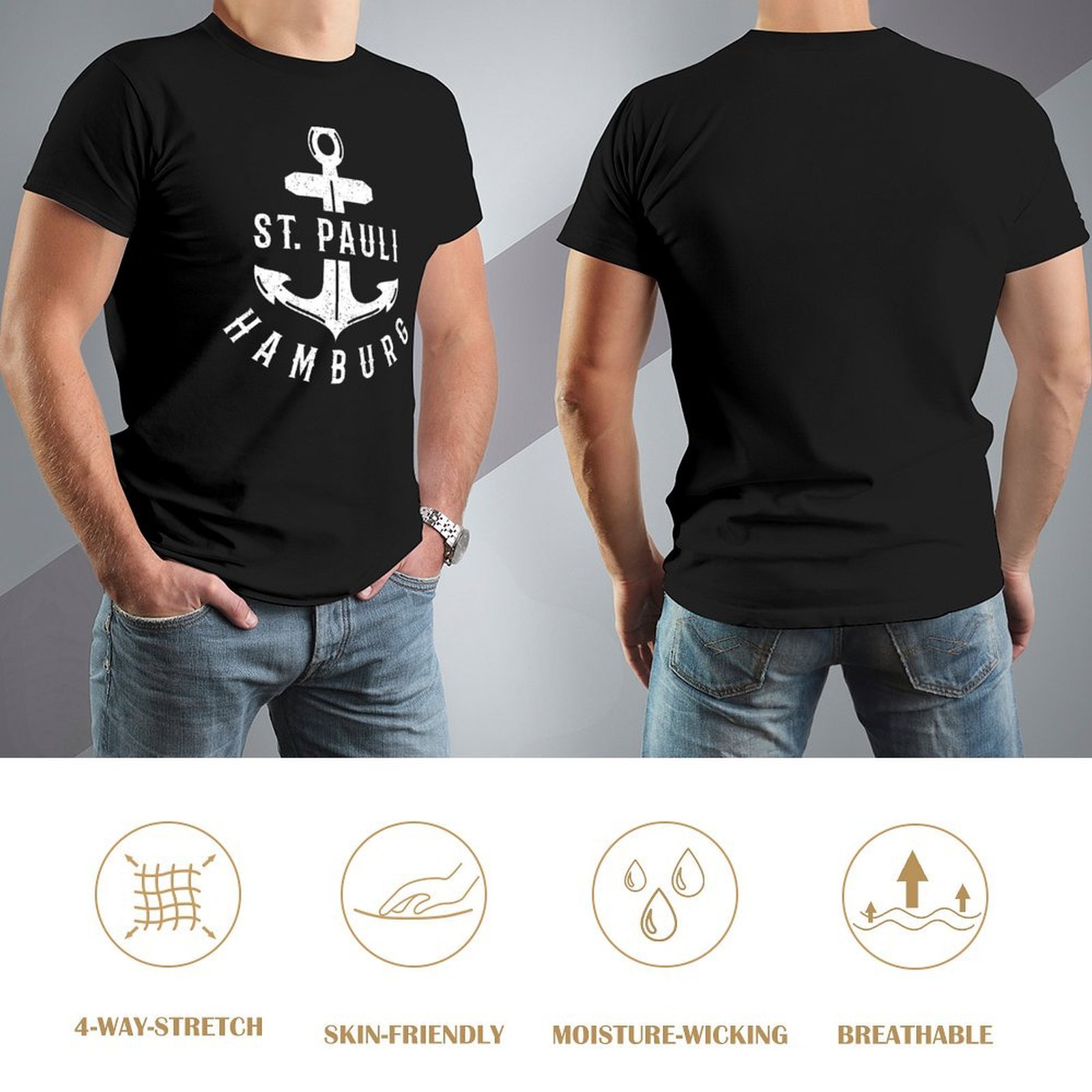 St. Pauli Hamburg Anchor Moin  - Men'S Fashion Hamburg recensione e prezzo