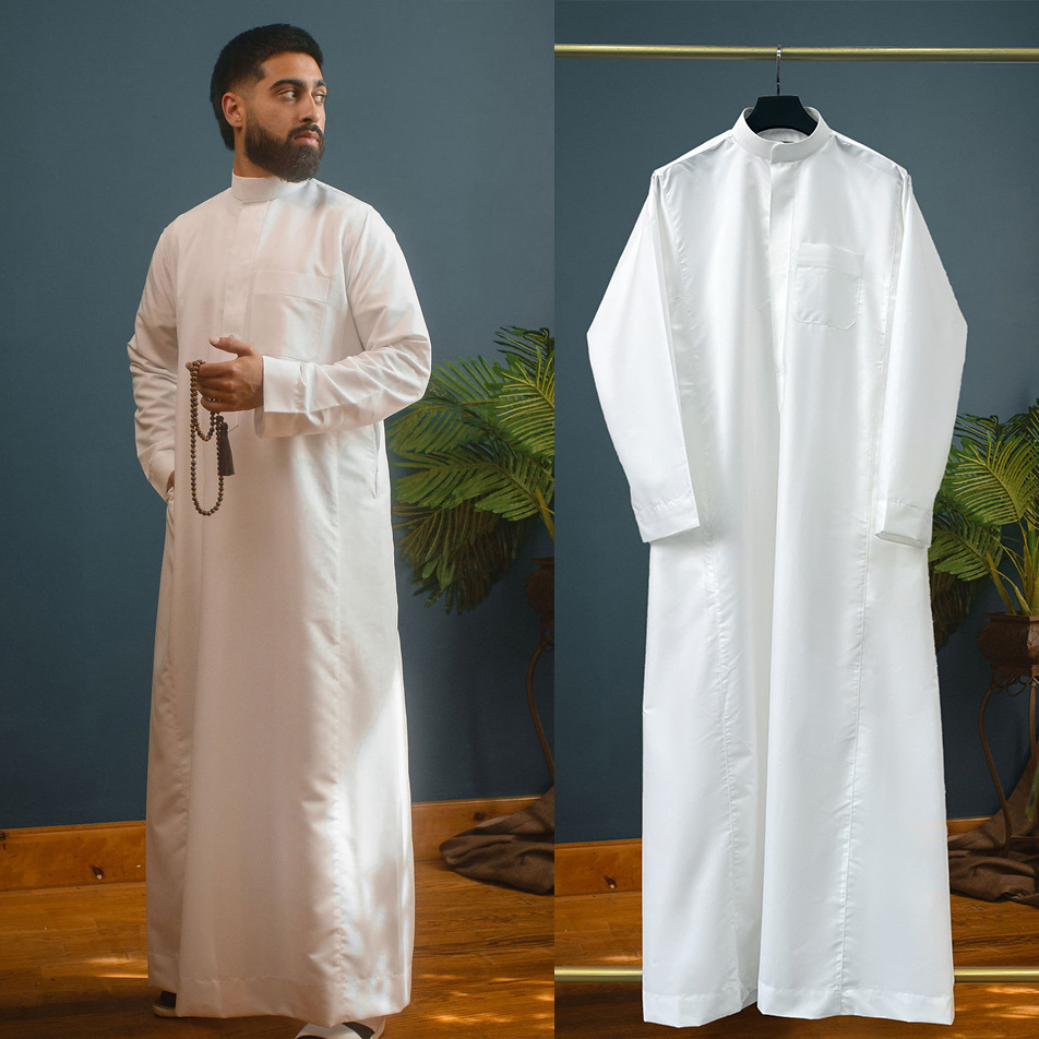 Muslim Men Jubba Thobe Zipper  - Dubai Men'S Fashion recensione e prezzo