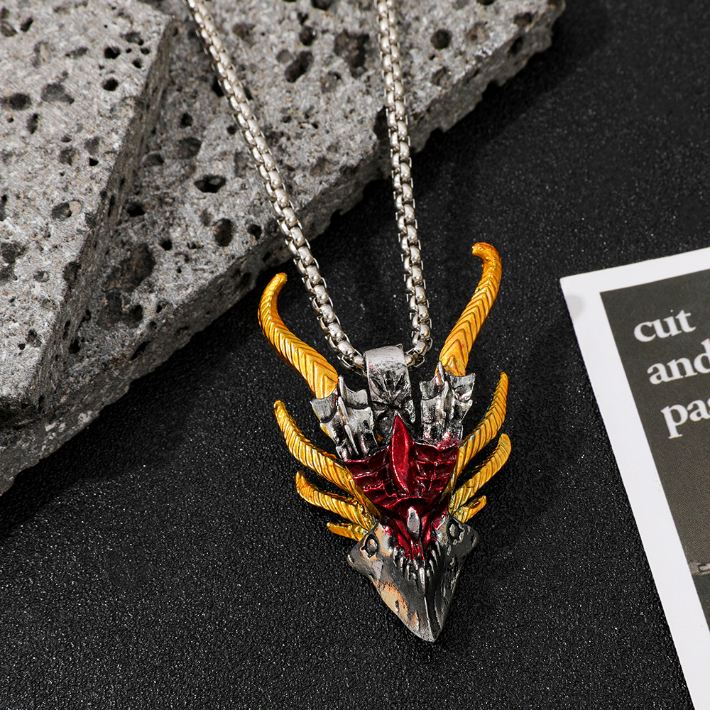 Retro Hip-Hop Evil Dragon Head - Men'S Fashion Jewelry recensione e prezzo