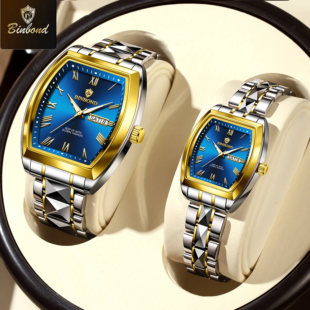 BINBOND 2pcs Couple Watches Fa - Men'S Fashion Magazine recensione e prezzo