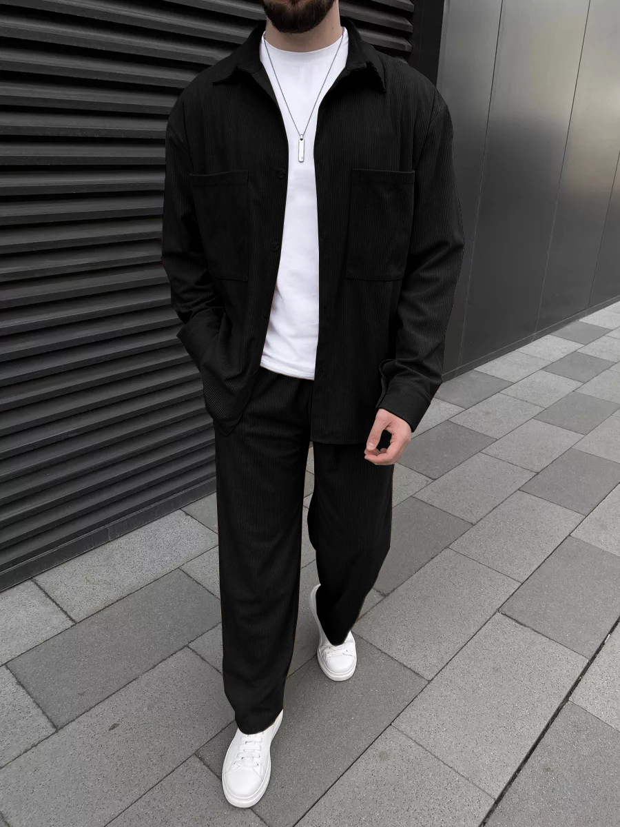 Men's corduroy two-piece outfi - Men'S Fashion Course recensione e prezzo