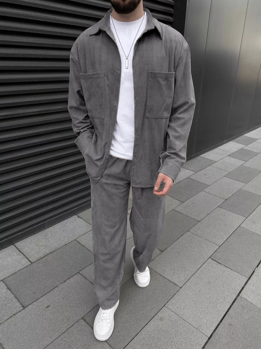 Men's corduroy two-piece outfi - Men'S Fashion Course recensione e prezzo