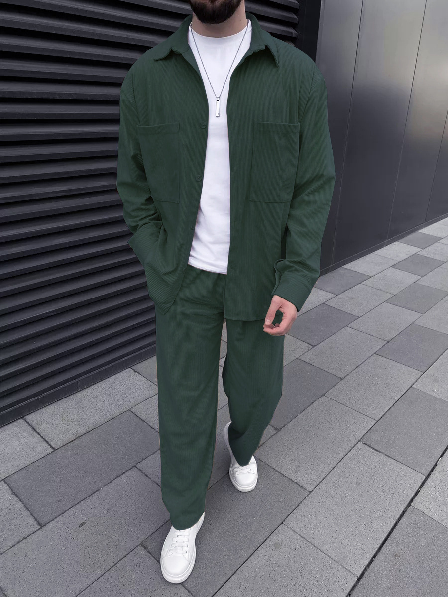 Men's corduroy two-piece outfi - Men'S Fashion Course recensione e prezzo