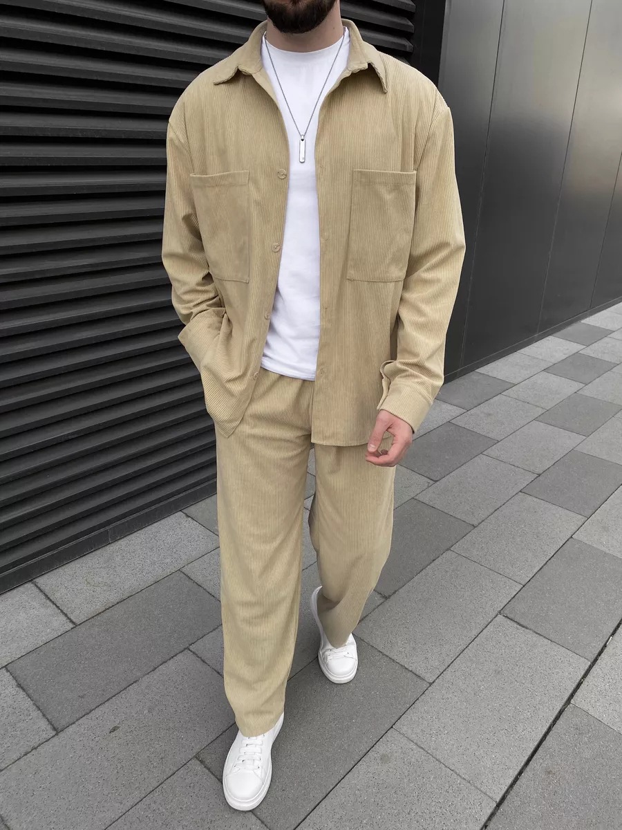Men's corduroy two-piece outfi - Men'S Fashion Course recensione e prezzo