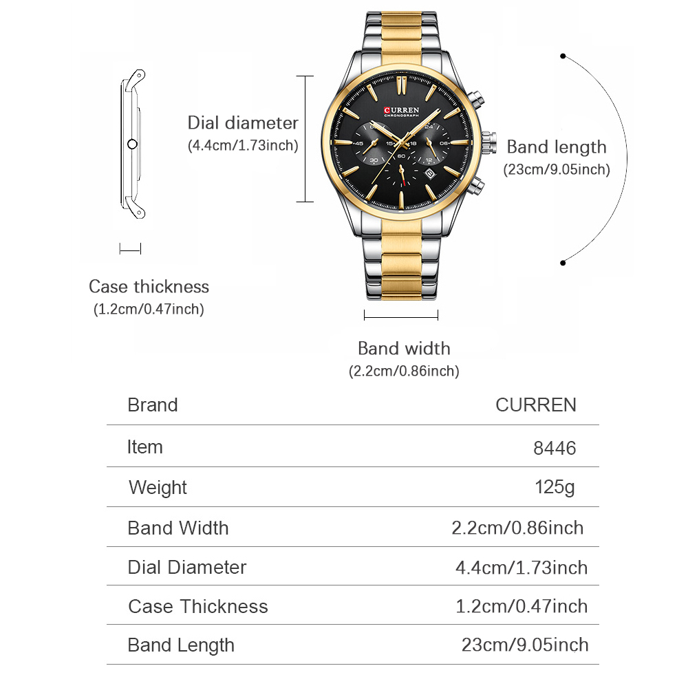 CURREN Casual Quartz Chrono Sp - Men'S Fashion Jewelry recensione e prezzo
