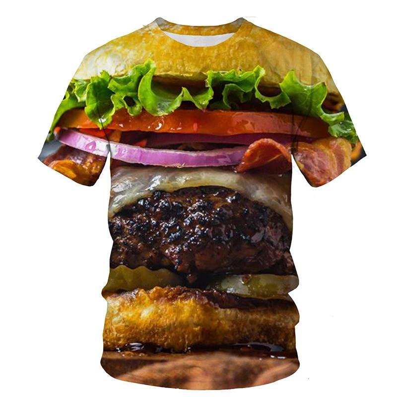 Funny Fried Eggs 3D Printed T- - Men'S Fashion Hamburg recensione e prezzo