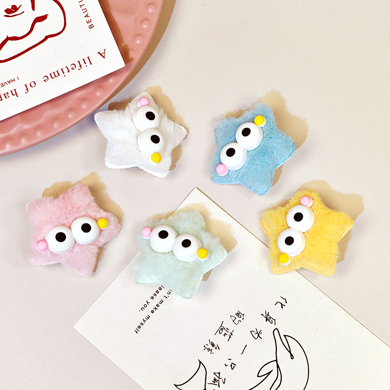 5pcs plush big eyed five point - Men Fashion Hair Style recensione e prezzo
