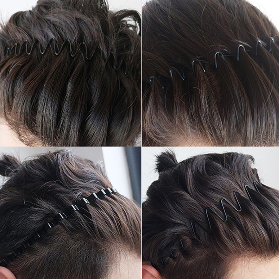 2-5Pcs Wavy Hairband Spring Ha - Men Fashion Hair Style recensione e prezzo