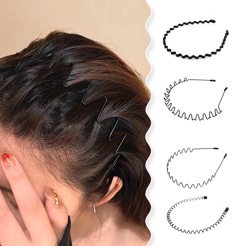 2-5Pcs Wavy Hairband Spring Ha - Men Fashion Hair Style recensione e prezzo