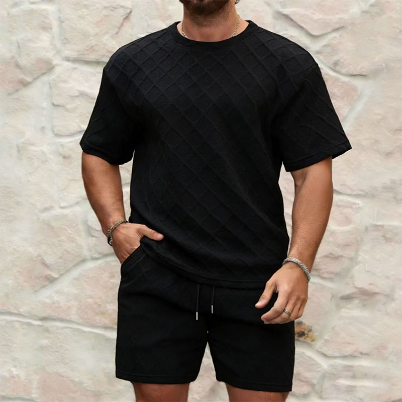 Men Summer New Shorts & T-Shir - Men'S Fashion Color recensione e prezzo