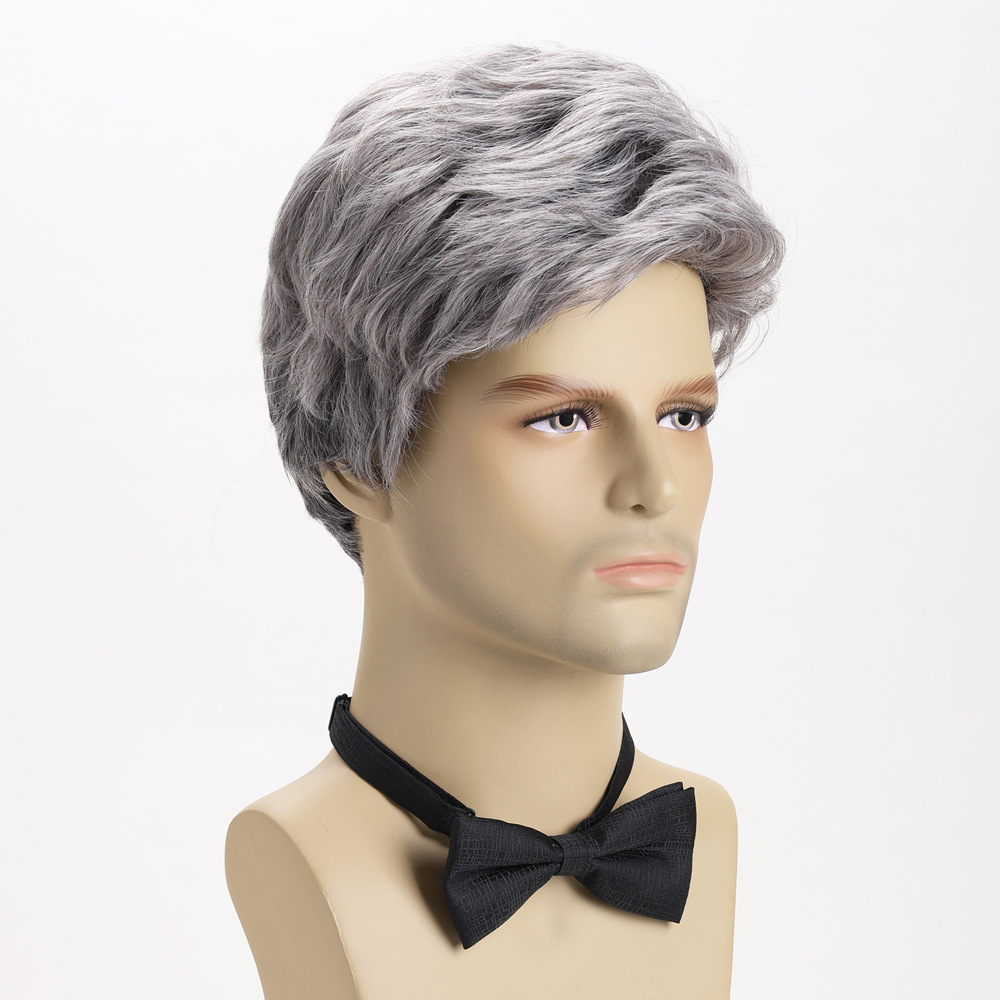 Synthetic Silver Grey Short Wi - Men Fashion Hair Style recensione e prezzo