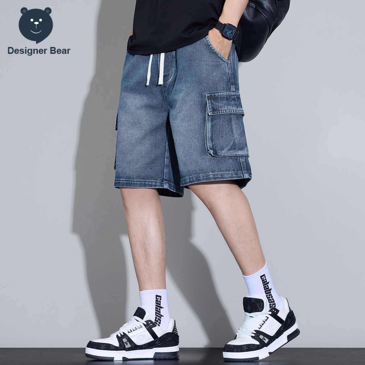 Men's Multi-Pocket Cargo Denim - Mens Fashion Cargo Pants recensione e prezzo