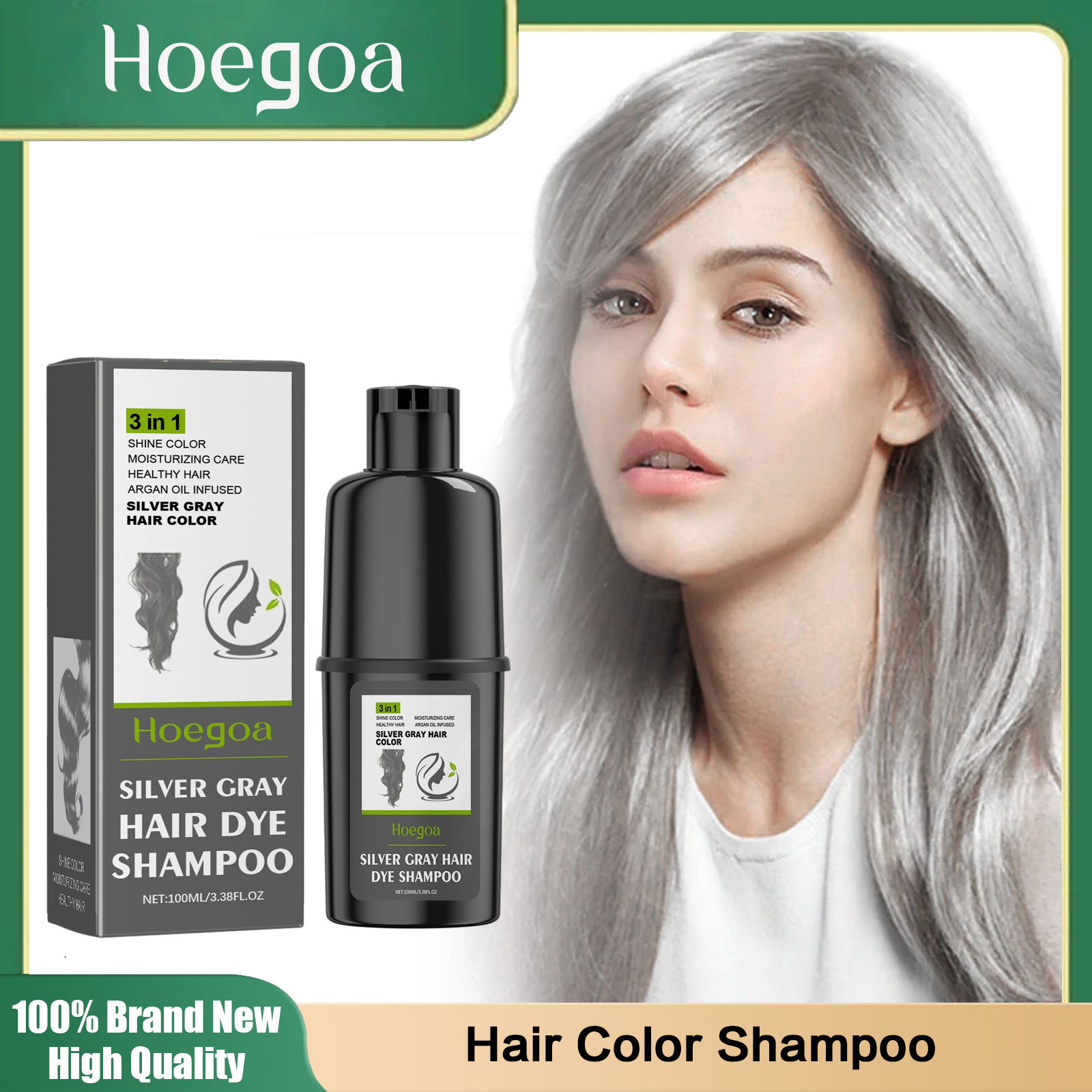3 In 1 Hair Coloring Shampoo N - Men Fashion Hair Style recensione e prezzo