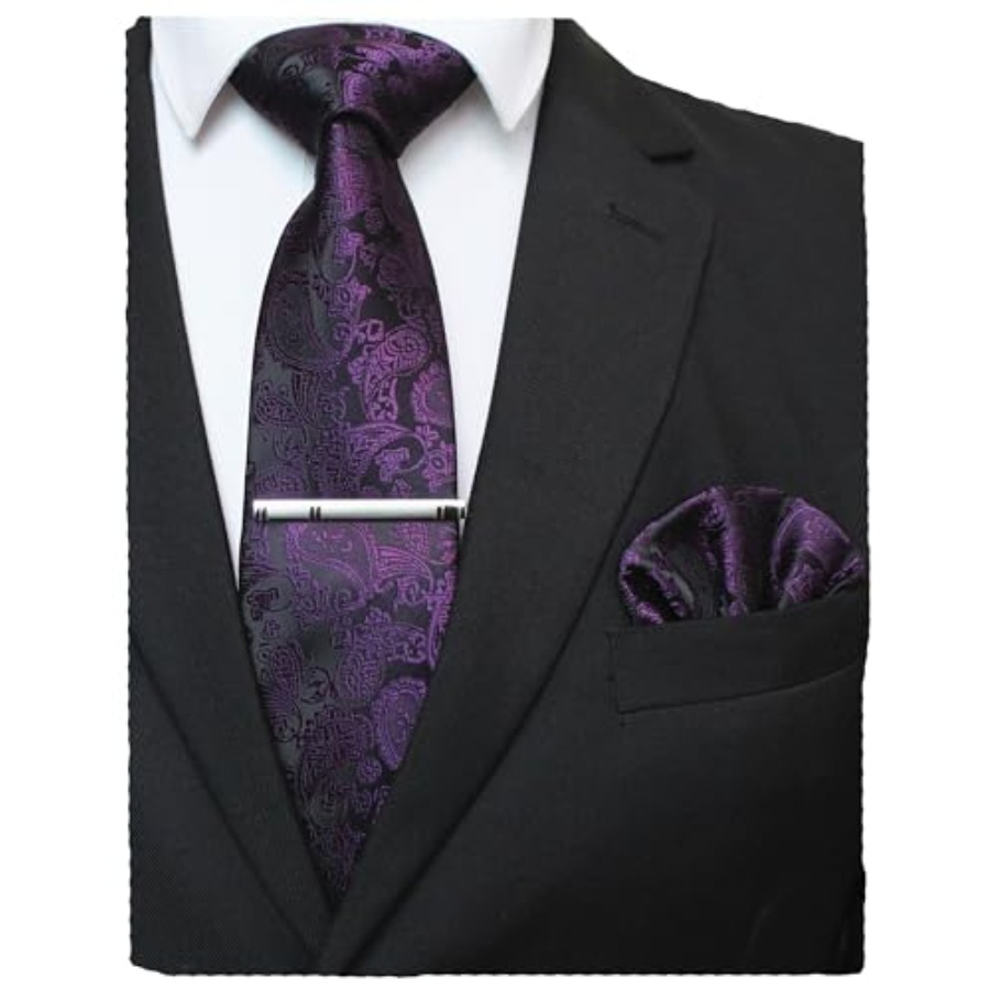 Mens Solid Color Paisley Neckt - Men'S Fashion Color recensione e prezzo